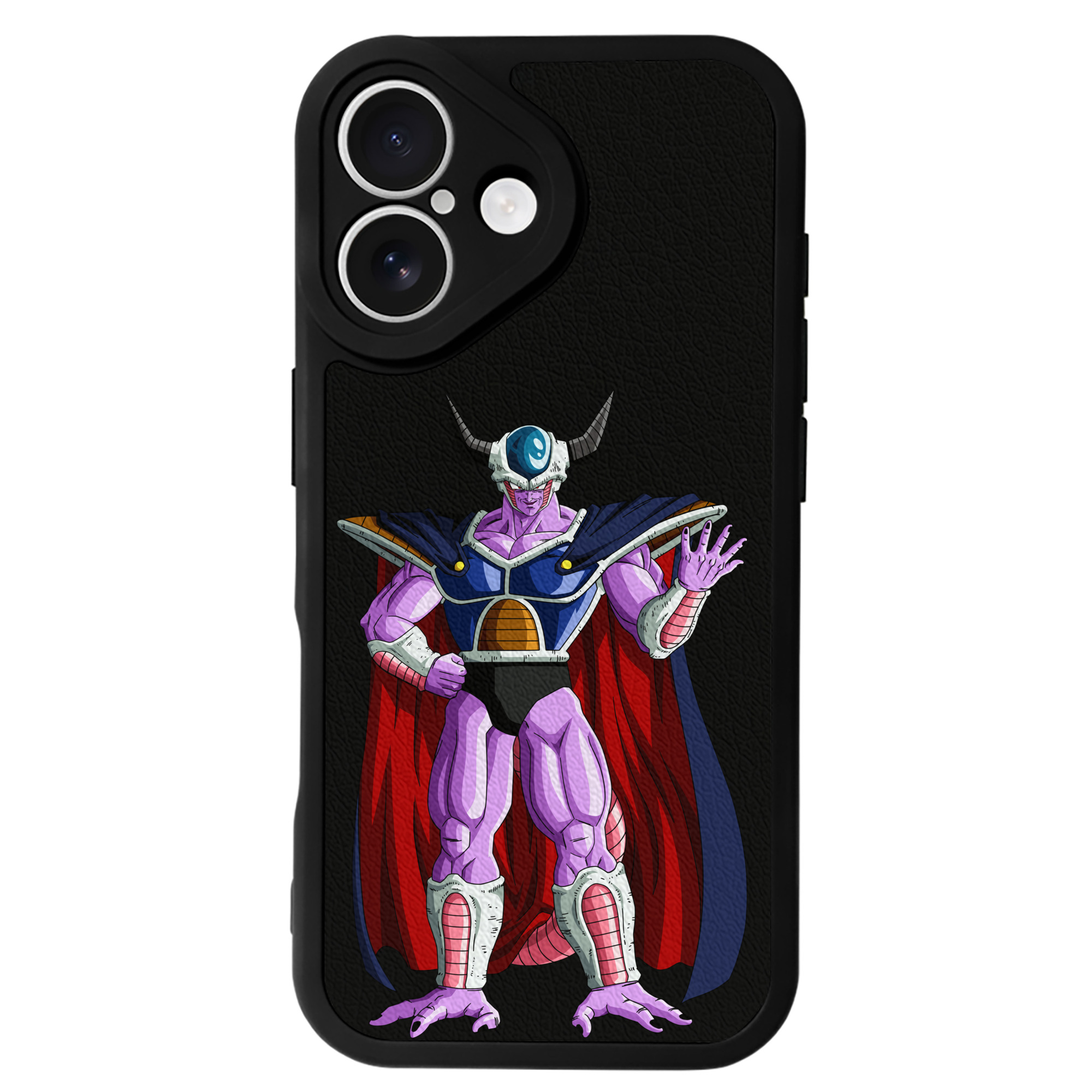 （画像用） ドラゴンボール コルド大王 DRAGON BALL King Cold 【iPhone 16シリーズ対応】シリコンスマホケース（レザー調） 材質：シリコン
